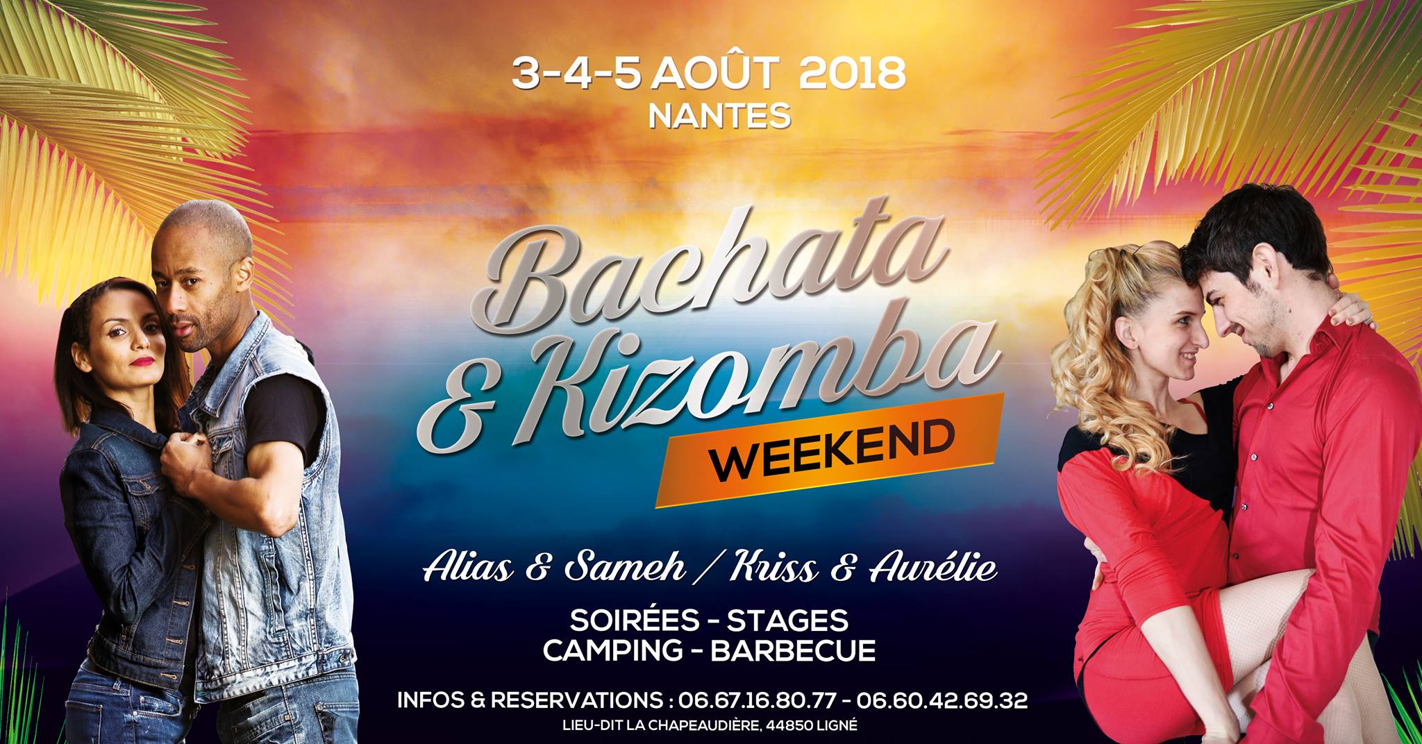 Week-End Kizomba & Bachata Nantes 03/05 AOUT 2018